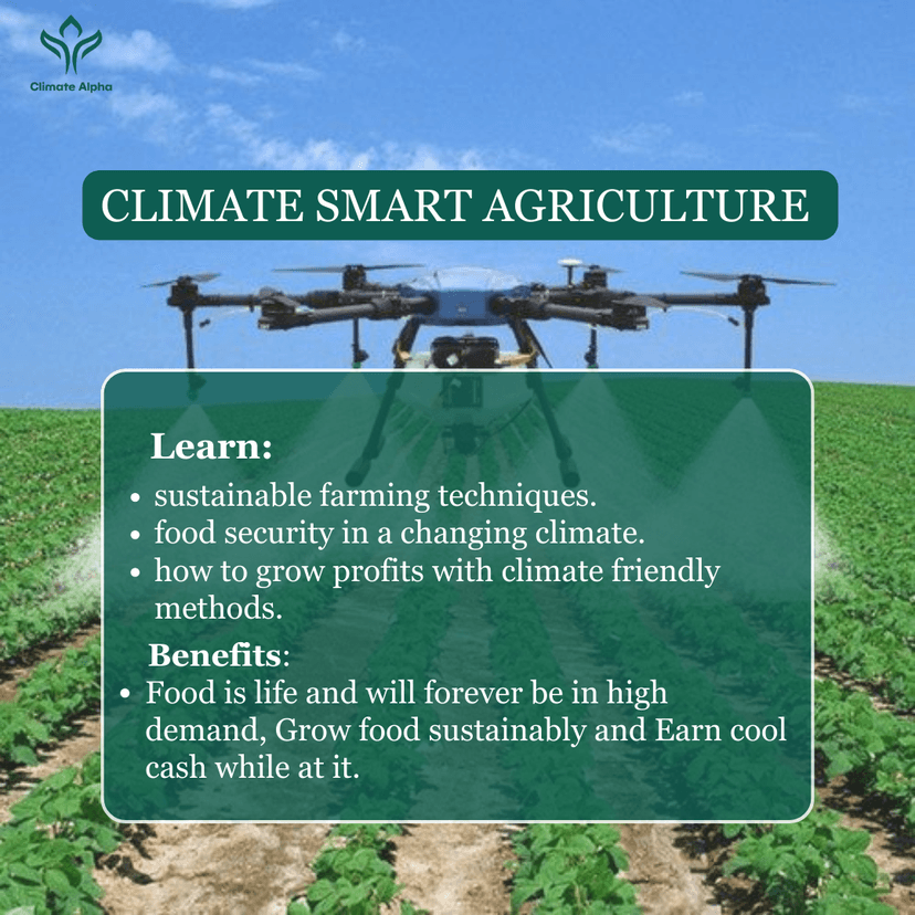 Sustainable Agriculture & Climate Smart Farming